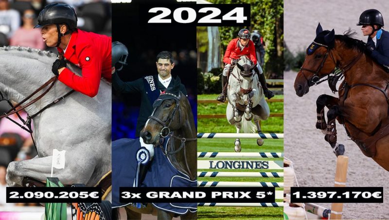 Les grands gagnants de 2024 en saut d’obstacles…