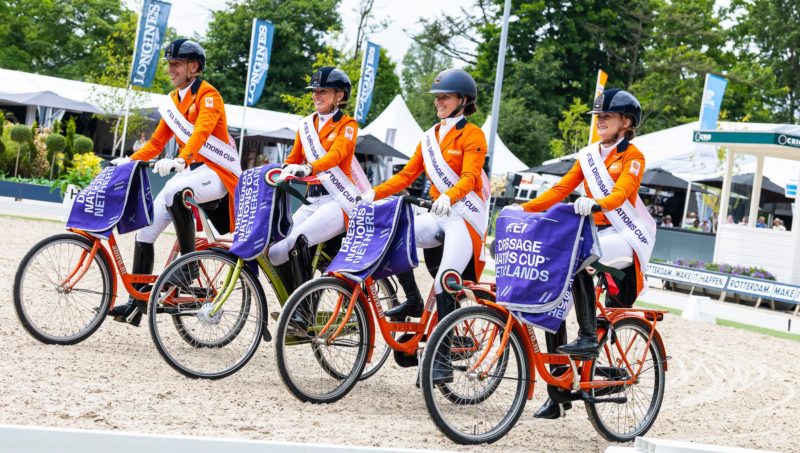 Les Pays-Bas de justesse en dressage à Rotterdam.