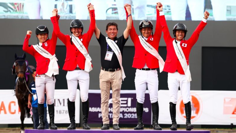 Impériale, l’équipe du Japon domine l’Asie et prend l’or.