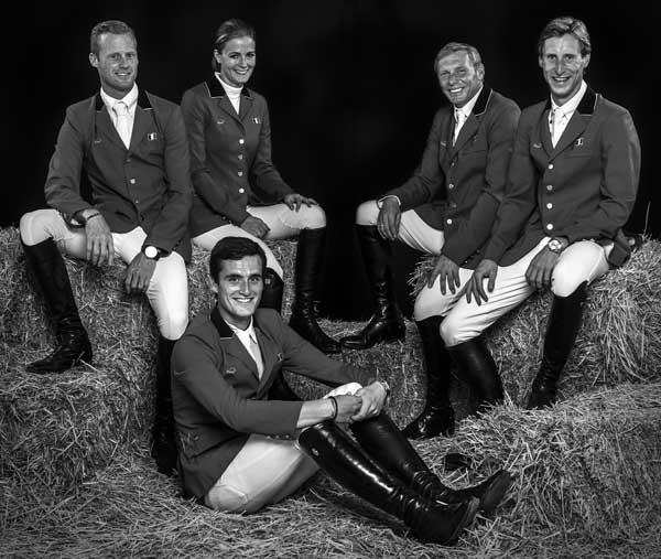 Belgian jumping team Barcelona
