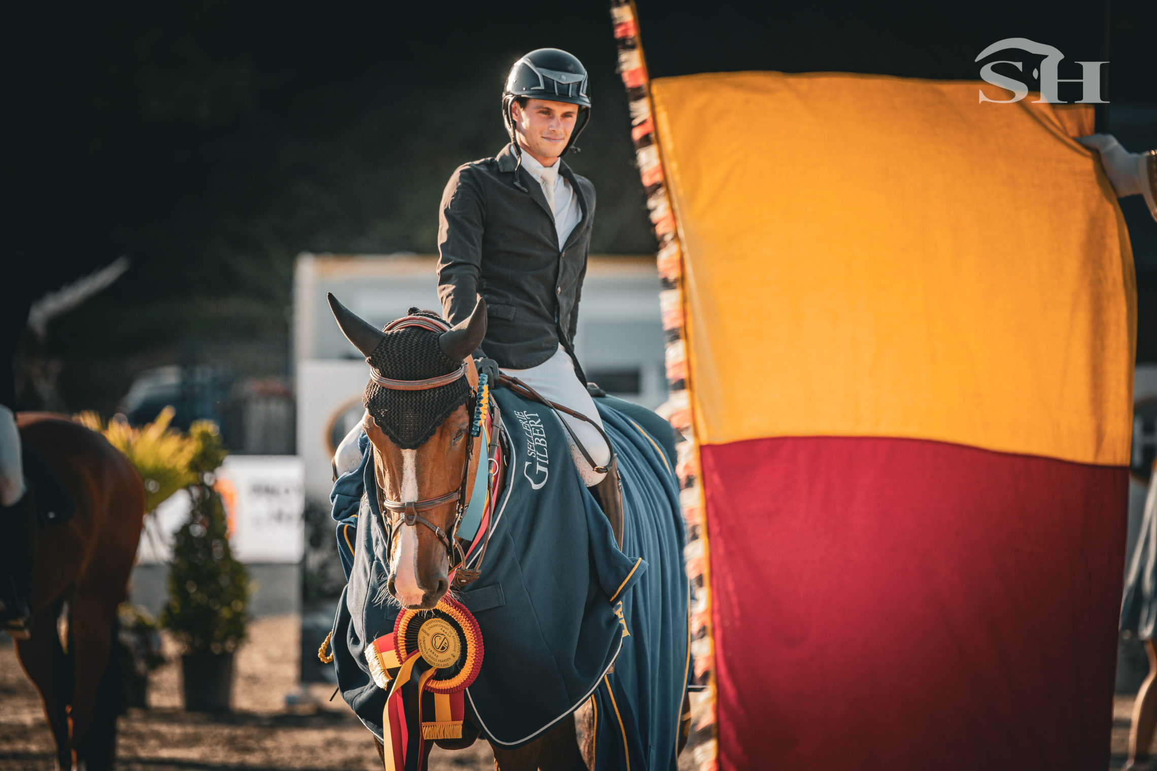 Champ de Belgique jeunes chevaux Gesves Sacha Beghuin